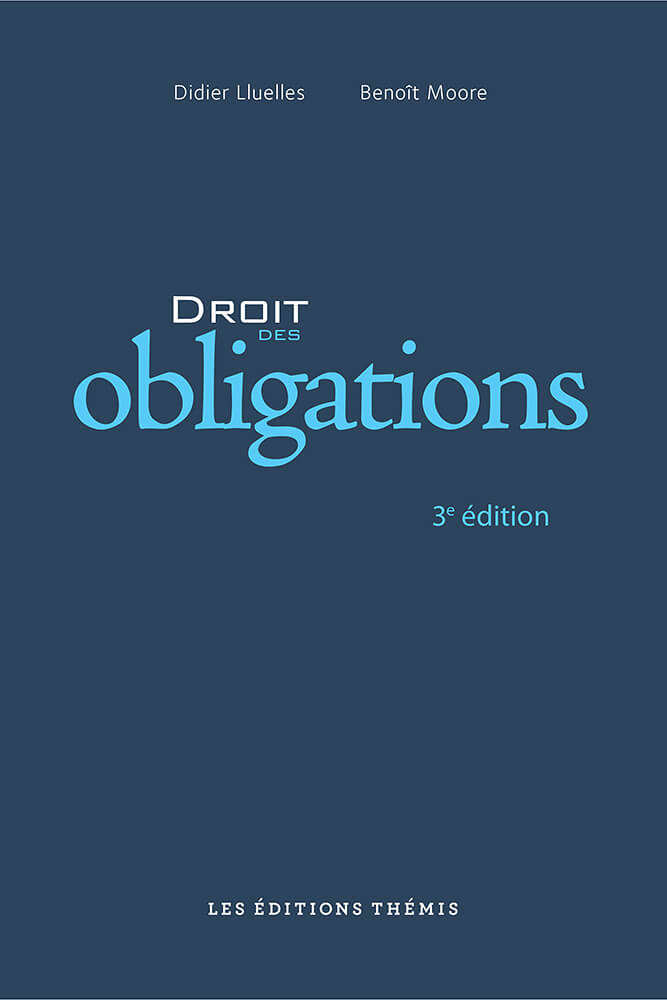 Droit des obligations, 3e édition