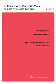 Les Conférences Chevrette-Marx 2020 – Droits et Droit