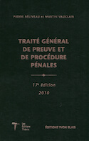 Traité général de preuve et de procédure pénales