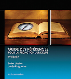 Guide des références pour la rédaction juridique, 8e édition